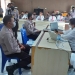 Oto Heheliliya, Ketua Tim Penilai Internal Mabes Polri, AKBP Ida Ayu Kadek Someyani saat melakukan penilaian pada anggota Polres Bone Bolango, Sabtu (25/6/2022). (Foto Indra/Gopos)