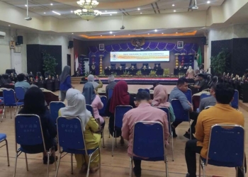 Rapat paripurna DPRD Kota Gorontalo, Kamis (30/6/2022). (Foto: Sari/Gopos)