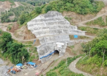 Bendungan Bolango Ulu yang berada di Desa Tuloa, Kabupaten Bone Bolango, Provinsi Gorontalo. (Foto: Dok.PUPR)