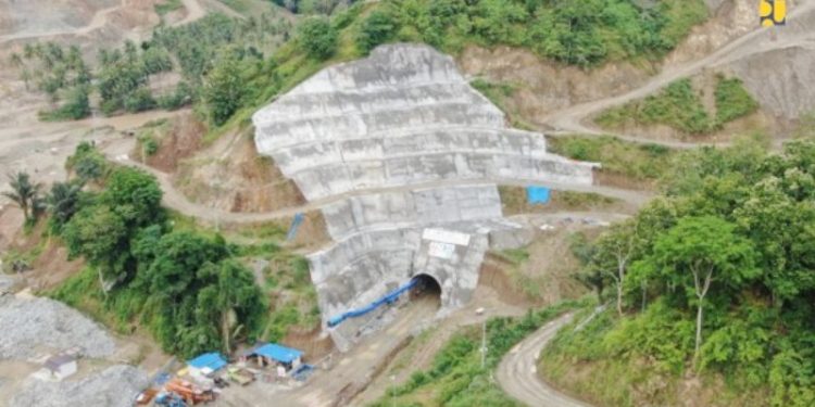Bendungan Bolango Ulu yang berada di Desa Tuloa, Kabupaten Bone Bolango, Provinsi Gorontalo. (Foto: Dok.PUPR)
