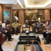 Menteri Koordinator Bidang Perekonomian Airlangga Hartarto menerima kedatangan General Manager IBM Asia Pacific Paul Burton di Jakarta, Selasa (21/6).