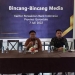 Kepala Perwakilan Bank Indonesia (BI) Provinsi Gorontalo, Rony Widijarto Purubaskoro (tengah) menjelaskan pelaksanaan HACF 13-15 Juli 2022 di Grand Palace Convention Center (GPCC) kota Gorontalo. (hasan/gopos)