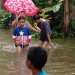 Hujan deras yang mengguyur wilayah Gorontalo menyebabkan sejumlah wilayah di Kota Gorontalo tergenang, Senin (18/7/2022). (istimewa)