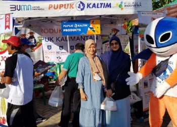 Meriahkan peringatan Hari Krida Pertanian ke-50 di Kabupaten Ponorogo Jawa Timur, PT Pupuk Kalimantan Timur (PKT) meriahkan pameran produk unggulan di bidang pertanian.