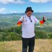 Ketua DPRD Kabupaten Bone Bolango, Halid Tangahu saat berada di wisata Bukit Arang Bone Bolango. (Foto: Putra/Gopos)