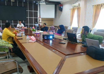 Pemkab Pohuwato Menggelar Rapat Kerja Untuk Menentukan Lokasi WPR, Kamis 28/07/2022 (Yusuf/Gopos)