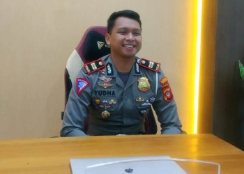 Kepala Satuan Lalu Lintas Polres Pohuwato, IPTU Yudha Bhara, (Yusuf/Gopos)