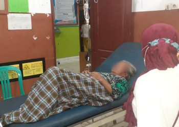 Kondisi RA saat dirawat di Puskesmas Popayato
