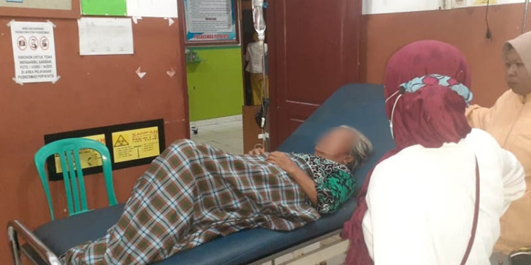 Kondisi RA saat dirawat di Puskesmas Popayato