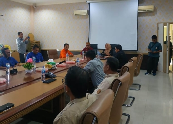 Sosialisasi Pembentukan Tim Pengkajian Pasca Bencana oleh BPBD Provinsi Gorontalo di Kabupaten Pohuwato, Kamis (7/7/2022) (Yusuf/Gopos)
