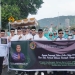 Rombongan sekretariat DPRD Kota Gorontalo saat mengikuti pawai 1 Muharram,menyambut tahun baru Islam.(Foto Humas)