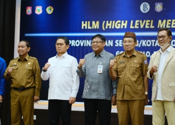 High level meeting TPID Gorontalo merespon cepat laju inflasi di Gorontalo. (istimewa)