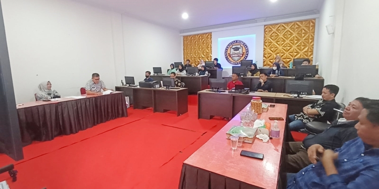 Pra asesment dilaksanakan di UNBITA Gorontalo, Jumat (1/7/2022). Pada pra asesment ini hadir kepala bidang perpustakaan untuk mengecek kesiapan dari Perpustakaan UNBITA Gorontalo menjelang penilaian akreditasi (istimewa)