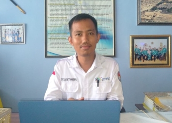Kepala Sekolah Menengah Kejuruan (SMK) Bina Taruna Gorontalo, Karyono S.Pd, M.Pd (muhajir/gopos)