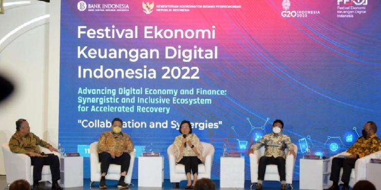 Festival Ekonomi Keuangan Digital Indonesia (FEKDI) 2022 yang mengangkat tema Advancing Digital Economy and Finance: Synergistic and Inclusive Ecosystem for Accelerated Recovery.
