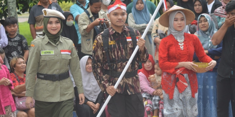 Gorontalo Fashion Street (GFS) kembali dilaksanakan di Kabupaten Gorontalo tepatnya di Food Court, Kecamatan Limboto, Ahad (7/8/2022). (Foto: Putra/Gopos)