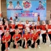 Wakil Bupati Merlan S. Uloli didampingi Kadis Kominfo Misnawaty Wantogia berpose bersama dengan Tim Dinas Kominfo Bone Bolango usai tampil spektakuler pada pelaksanaan lomba senam Hammer (Hamim Merlan), di Auditorium Bone Bolango, Jumat (26/8/2022). (Foto Indra/Diskominfo)