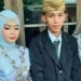 Viral pemuda di Lampung Utara nikahi dua gadis saudara sepupu. [Whatsapp Grup/Suaralampung.id]