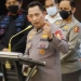 Kapolri Jenderal Listyo Sigit Prabowo bersama jajaran memberikan konferensi pers terkait kasus penembakan di rumah Kadiv Propam Irjen Ferdy Sambo di Gedung rupatama Mabes Polri, Jakarta Selatan, Selasa (9/8/2022). [Suara.com]