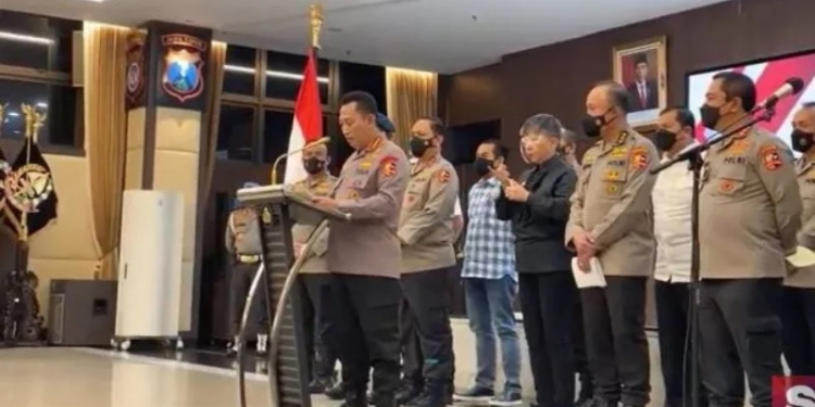 Kapolri umumkan tersangka baru kasus penembakan Brigadir J. (Suara.com)