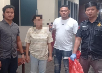 Satreskrim Polres Gorontalo Kota bersama Polsek Dungingi Kota Gorontalo mengamankan LY, yang diduga mengugurkan kandungannya.(istimewa)