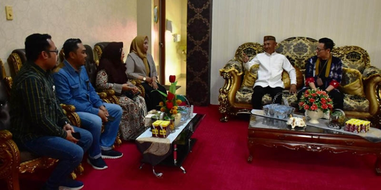 Bupati Pohuwato, Saipul Mbuinga, Menerima Kunjungan BPJS Ketenagakerjaan Provinsi Gorontalo, Jum'at 12/08/2022 (Istimewa)