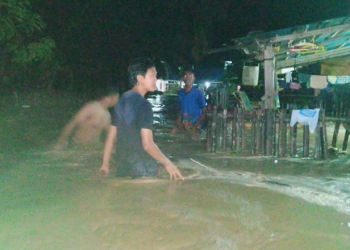 Banjir di wilayah Kabila Bone mengakibatkan sedikitnya 280 warga terdampak