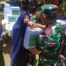 Danrem 133/NW, Brigjen TNI Amrin Ibrahim, S.IP, memberikan bantuan pada Penyerahan RTLH, di Desa Marisa Selatan, Kecamatan Marisa, Kabupaten Pohuwato, Selasa 23/08/2022 (Yusuf/Gopo