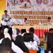 Bupati Pohuwato, Saipul Mbuinga, Memberikan Sambutan Konferensi Kerja III PGRI Kabupaten Pohuwato, Kamis 11/08/2022 (Istimewa)