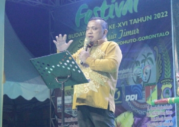 Wakil Bupati Gorontalo, Hendra S Hemeto mengungkapkan festival Jawa Tondano (Jaton) diharapkan terus dilestarikan dari masa ke masa. (Foto: Istimewa)