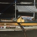 Perahu yang digunakan nelayan asal Filipina yang terdampar di pesisir laut Tolinggula, Kabupaten Gorontalo Utara. (foto.istimewa)