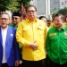 Ketua Umum Partai Golkar, Airlangga Hartarto memimpin partainya mendaftar sebagai peserta Pemilu 2024, Rabu (10/8/2022).