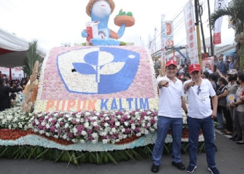 PT Pupuk Kalimantan Timur (PKT) meriahkan Tomohon International Flower Festival (TIFF) 2022 di Kota Tomohon Sulawesi Utara, yang berlangsung pada 8-14 Agustus 2022.
