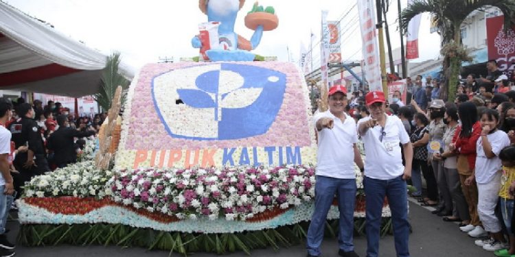PT Pupuk Kalimantan Timur (PKT) meriahkan Tomohon International Flower Festival (TIFF) 2022 di Kota Tomohon Sulawesi Utara, yang berlangsung pada 8-14 Agustus 2022.