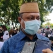 Sekertaris Daerah Kabupaten Gorontalo, Roni Sampir saat menghadiri kegiatan Vaksinasi Presisi yang dilaksanakan oleh Forkopimda Provinsi Gorontalo di Halaman Polda Gorontalo, Selasa (9/8/2022). (Foto: Putra/Gopos)