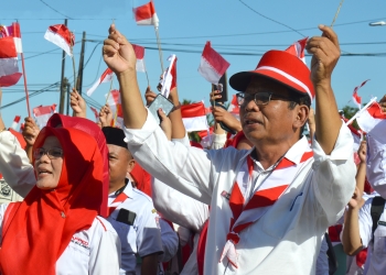 Center Point Bone Bolango Jadi Lautan Merah Putih