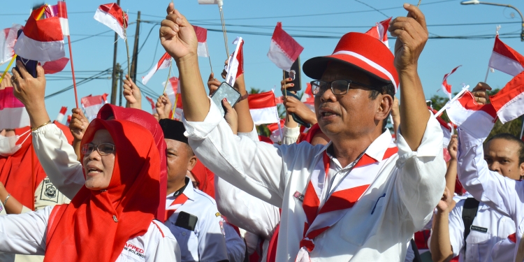 Center Point Bone Bolango Jadi Lautan Merah Putih