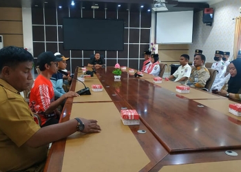 Pemkab Pohuwato Menerima Kepulangan Paskibraka Nasional Asal Kabupaten Pohuwato, bertempat di Ruang Pola Bupati Pohuwato, Selasa 30/08/2022 (Yusuf/Gopos)