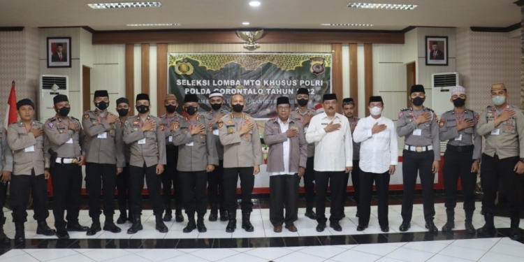 Peserta MTQ Polda Gorontalo (istimewa)