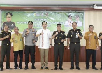 Peresmian Balai rehabilitasi narkotika Adiyaksa Kota Gorontalo, Kamis (11/8/2022). Foto : Humas Pemkot Gorontalo