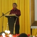 Bupati Pohuwato, Saipul Mbuinga, Memberikan Sambutan Kegiatan Launching Rembuk Stunting dan UHC, bertempat di Aula Gedung Panua Pohuwato, Kamis 25/08/2022 (Istimewa)