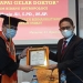 Pj Gubernur Gorontalo, Hamka Hendra Noer, menjadi penguji eksternal sidang promosi doktor promovendus, Husin Ali, di Universitas Hasanuddin, Makassar, Selasa (23/8/2022). (Istimewa)