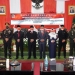 Ketua DPRD Kota Blitar dan jajaran Forpimda saat mengikuti Rapat Paripurna mendengarkan Pidato Kenegaraan di Graha Paripurna DPRD Kota Blitar, Selasa (16/8/2022). (Foto: Pemkot Blitar)