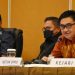 Ketua DPRD Kota Gorontalo, Hardi Sidiki memberikan sambutan saat rapat Forkopimda (Dok. Hms/Dekot)
