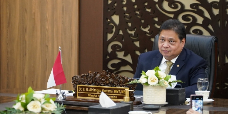 Menteri Koordinator Bidang Perekonomian Airlangga Hartarto, Senin (1/08).