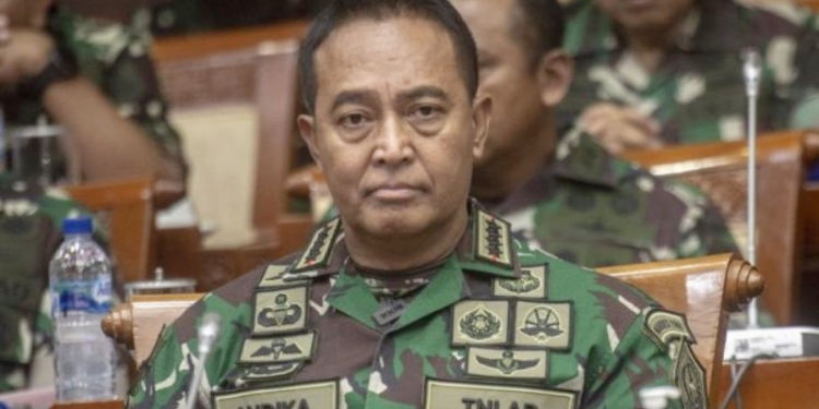 Panglima TNI Jenderal TNI Andika Perkasa di DPR (ANTARA/Depok.Suara.com)