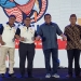 Dari kiri ke kanan: Kepala Perwakilan BI Gorontalo, Rony Widijarto Purubaskoro, Koordinator Kantor Perwakilan Bank Indonesia Regional Sulampua, Causa Iman Karana, Wakil Ketua DPR RI, Rachmat Gobel, serta Plh Sekda Provinsi Gorontalo, Sutan Rusdi, membuka pelaksanaan Festival Ikan Tuna Gorontalo 2022 di Lapangan Ipot Tapa, Bone Bolango, Gorontalo.