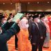 Pelantikan tiga anggota Bawaslu Provinsi Gorontalo Periode 2022-2027 bersama 69 Anggota Bawaslu dari 23 Provinsi se-Indonesia. (Bawaslu RI)