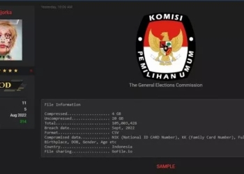 Bidikan layar/breached.to terkait kebocoran data penduduk dari KPU disebar oleh Bjorka (foto: suara.com)