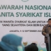 Rachmat Gobel saat memberikan pidato dalam acara pembukaan Musyawarah Nasional XI Wanita Syarikat Islam di Jakarta.